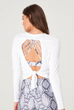 Load image into Gallery viewer, Onzie - TIE BACK TOP - WHITE
